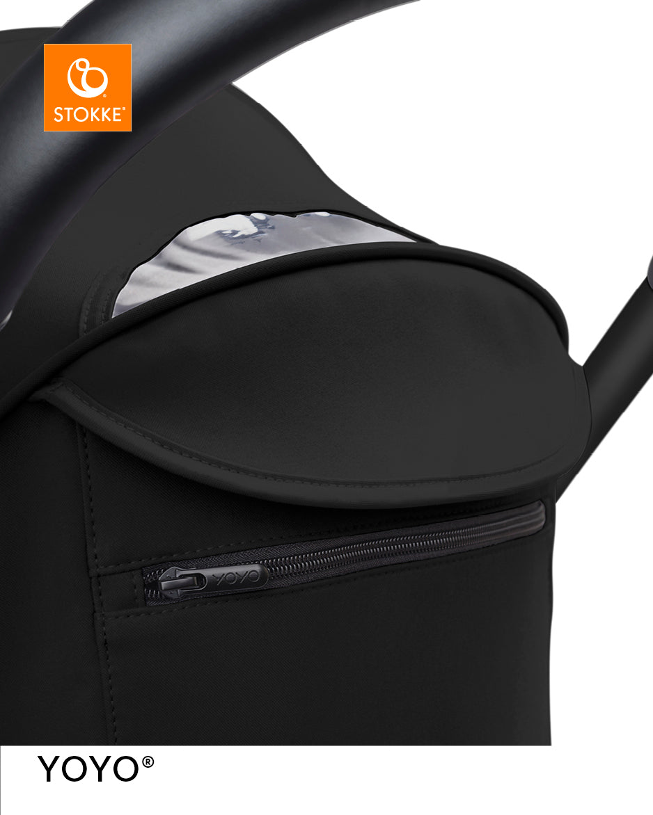 Stokke® YOYO³ Количка + Бебешки кош, Черно шаси Black