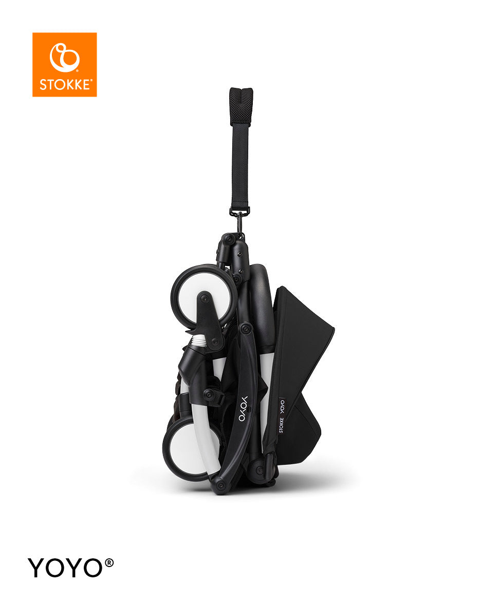 Stokke® YOYO³ Количка + Бебешки кош, Бяло шаси Black