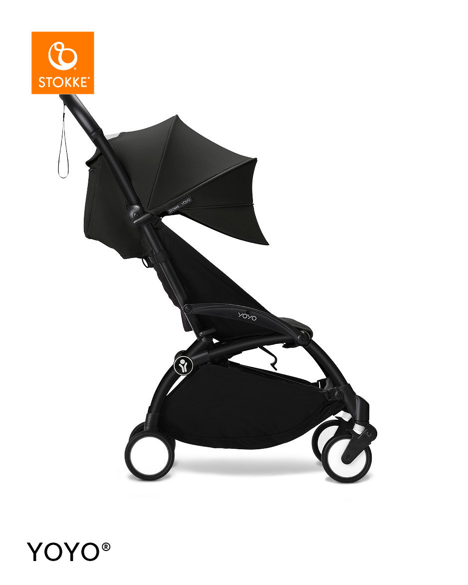 Stokke® YOYO³ Количка + Бебешки кош, Черно шаси Black