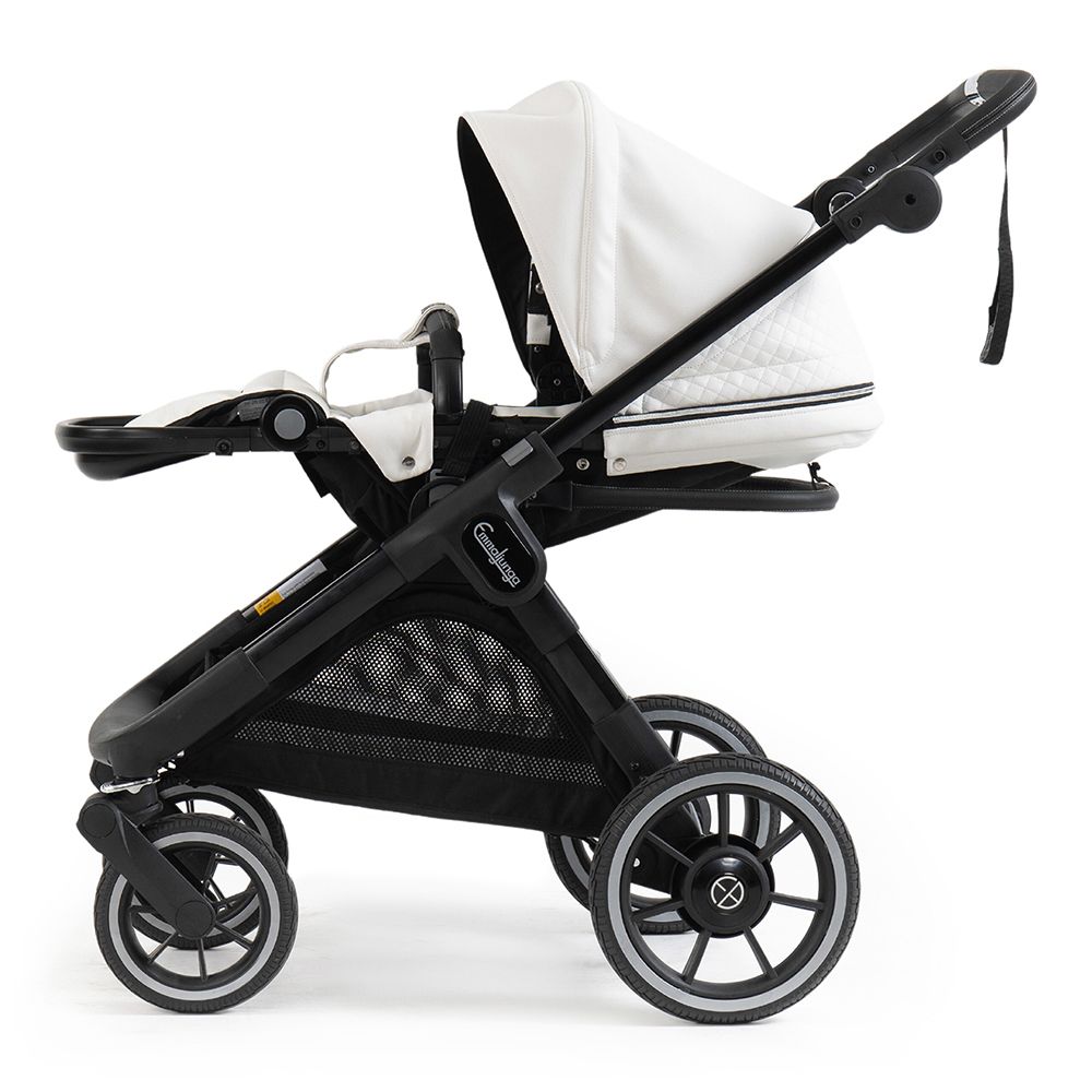 Emmaljunga® Sento Ergo+ Бебешка количка 0+ месеца LUX White Leatherette