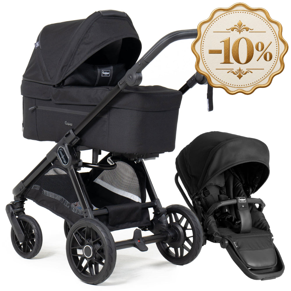 Emmaljunga® Sento Ergo+ Бебешка количка 0+ месеца Urban Black