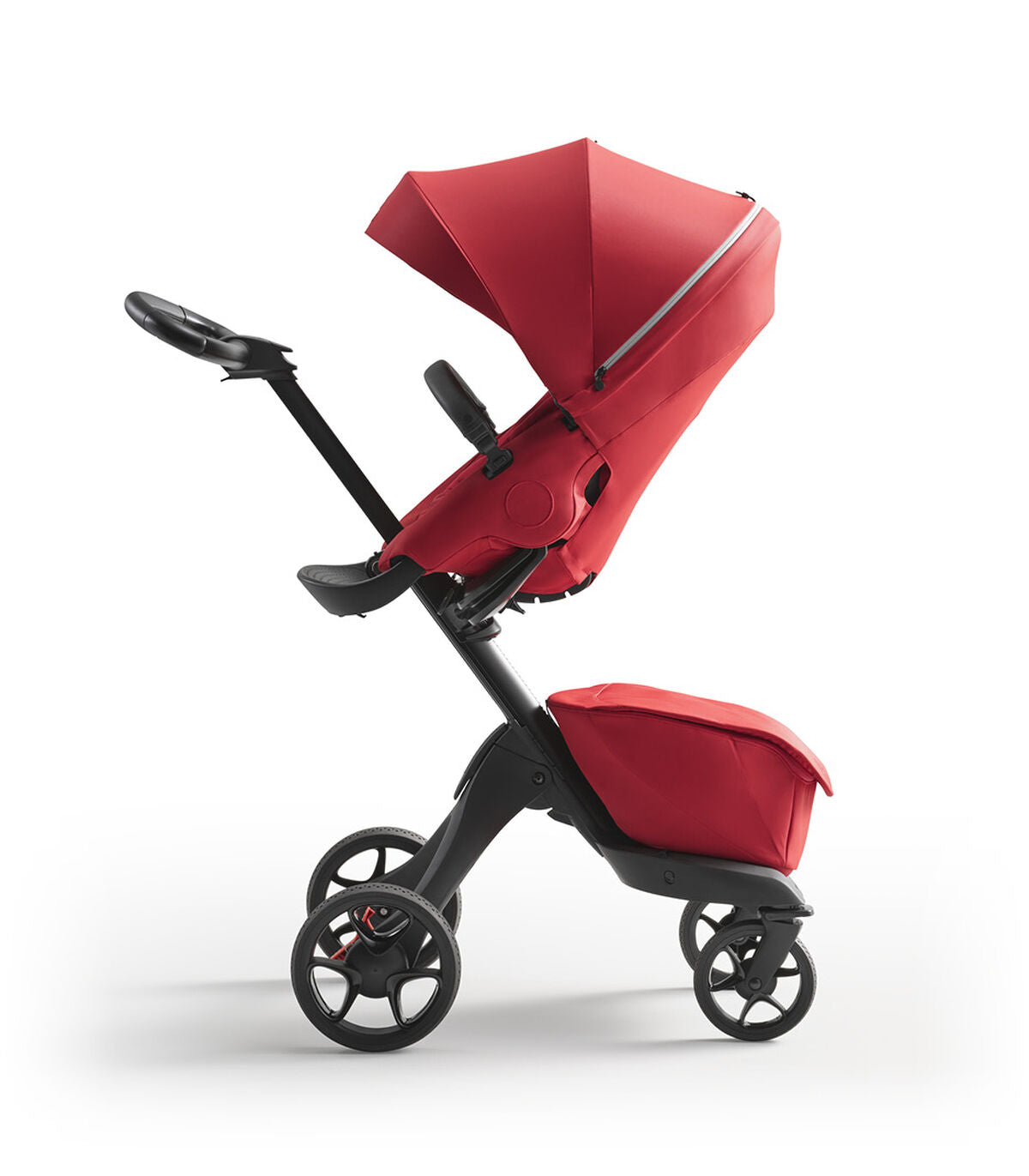 Stokke® Xplory® X + бебешки кош - цвят Ruby Red
