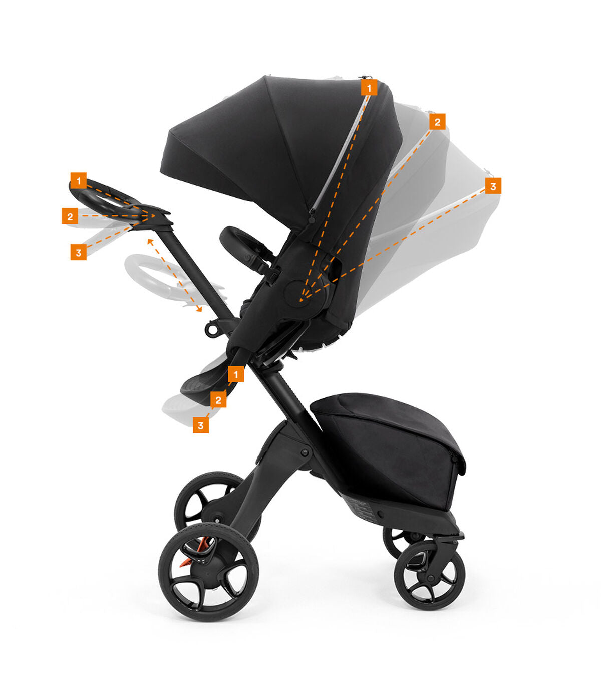 Stokke® Xplory® X + бебешки кош - цвят Modern Grey