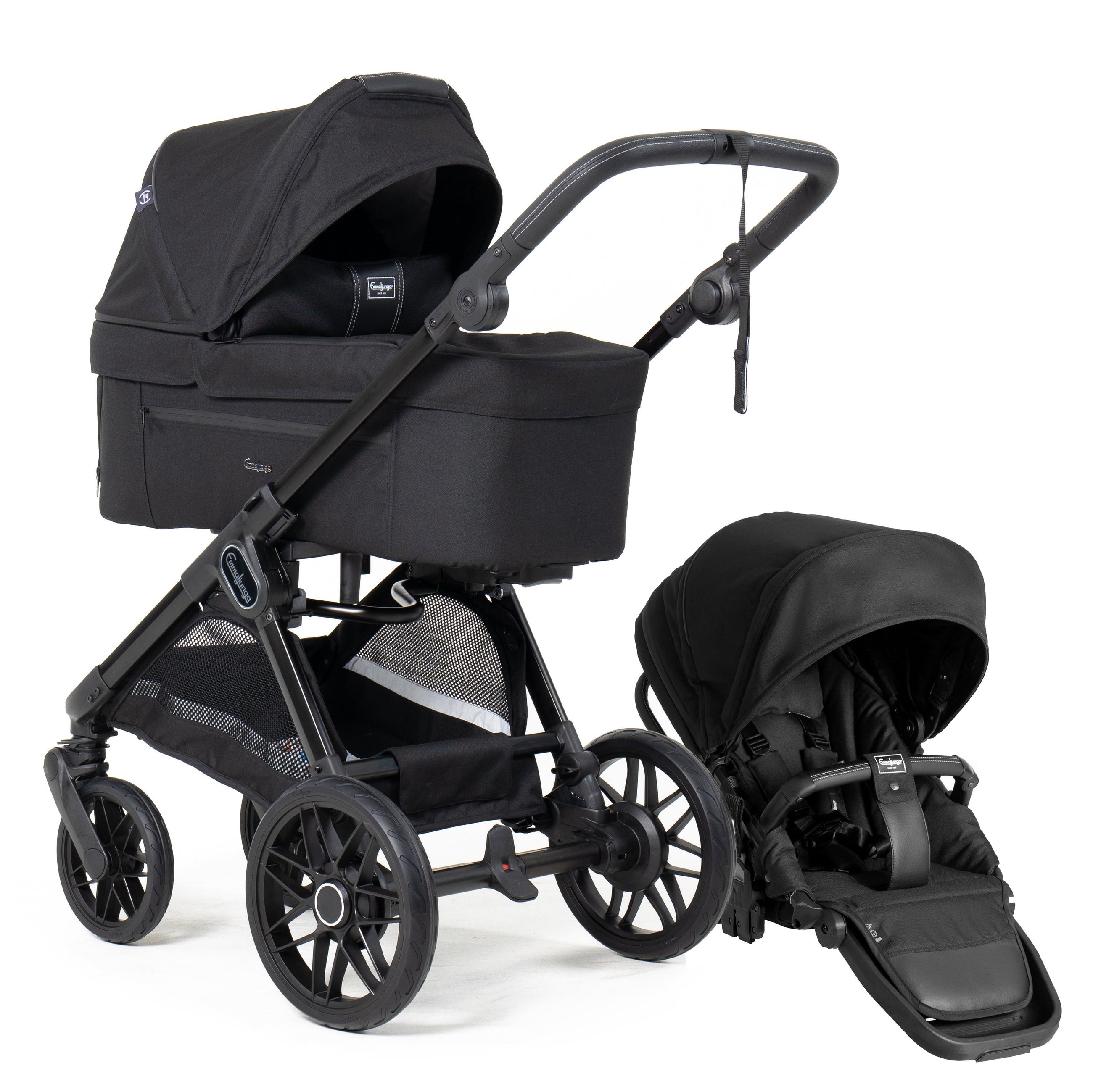 Emmaljunga® Sento Ergo+ PRO Бебешка количка 0+ месеца Urban Black