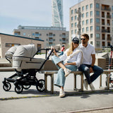 Emmaljunga® Double Sento Бебешка количка за близнаци - цвят Urban Black