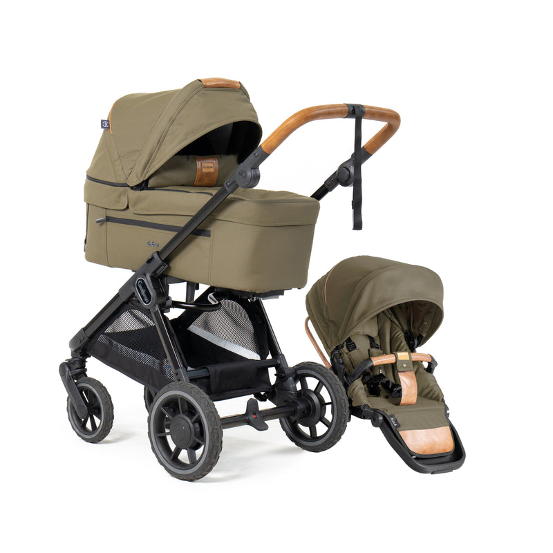 Emmaljunga® Sento Ergo+ Бебешка количка 0+ месеца Outdoor Olive