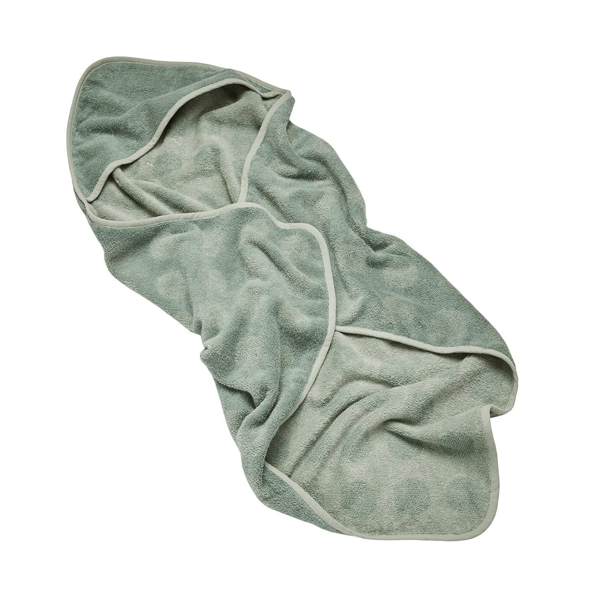 Leander® Хавлия с качулка Dots - цвят Sage Green