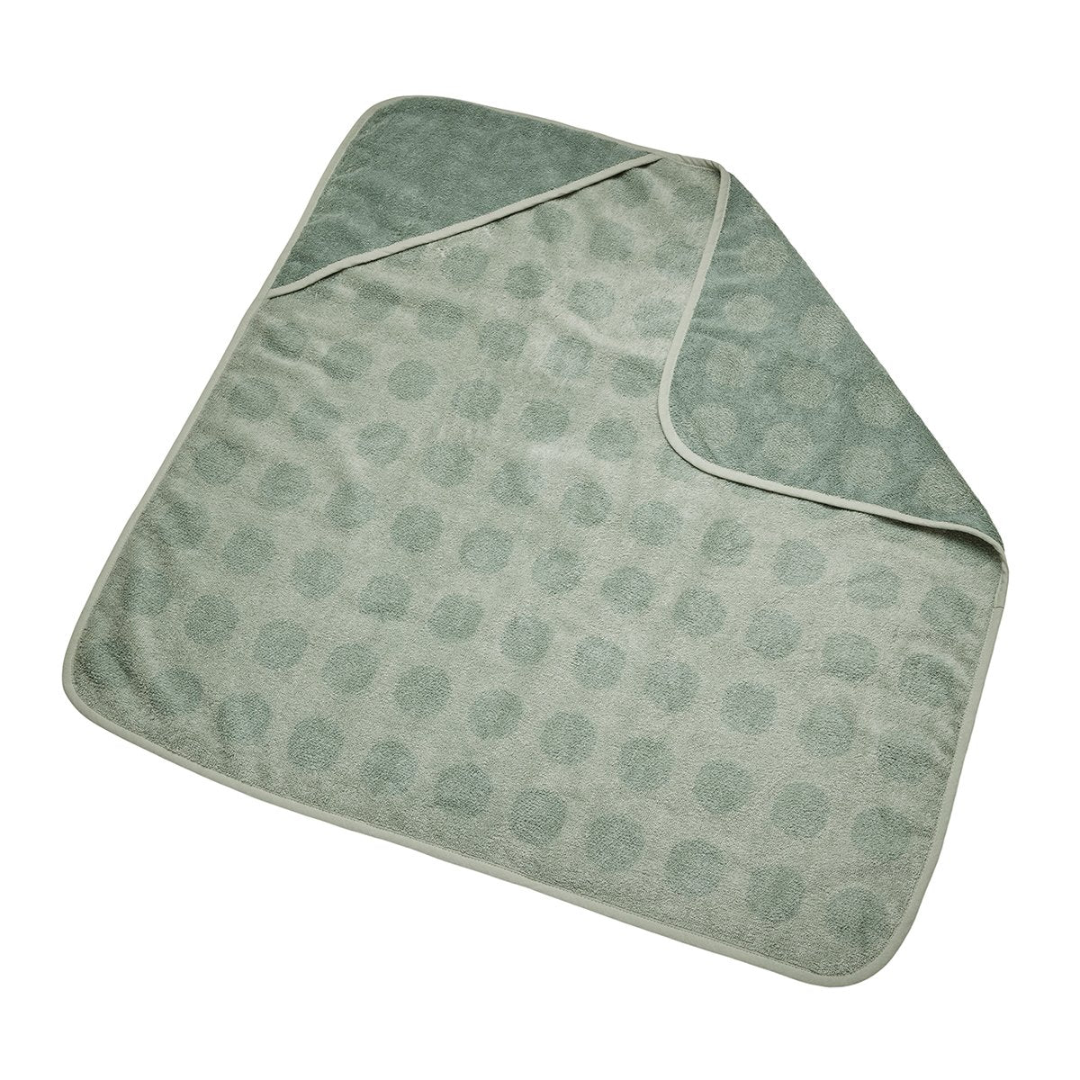 Leander® Хавлия с качулка Dots - цвят Sage Green