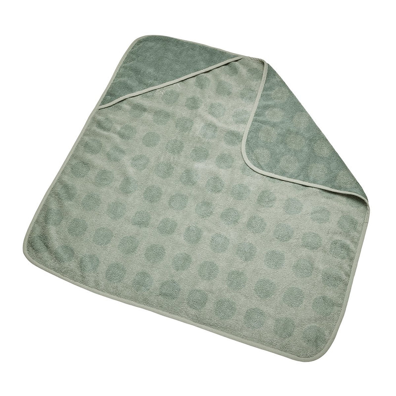 Leander® Хавлия с качулка Dots - цвят Sage Green