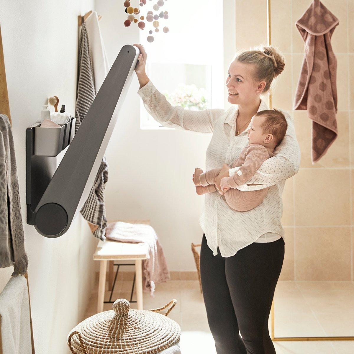 Leander® Wally™ Стенна маса за преобличане - цвят Dusty Grey