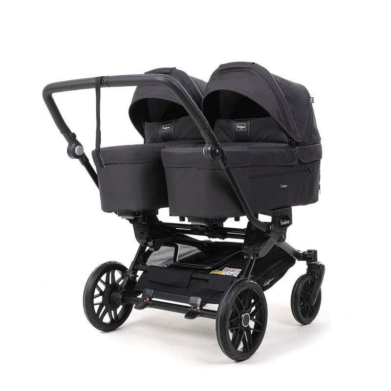 Emmaljunga® Double Sento Бебешка количка за близнаци 0+ месеца Urban Black