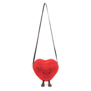 Jellycat® Забавно червено сърчице чантичка