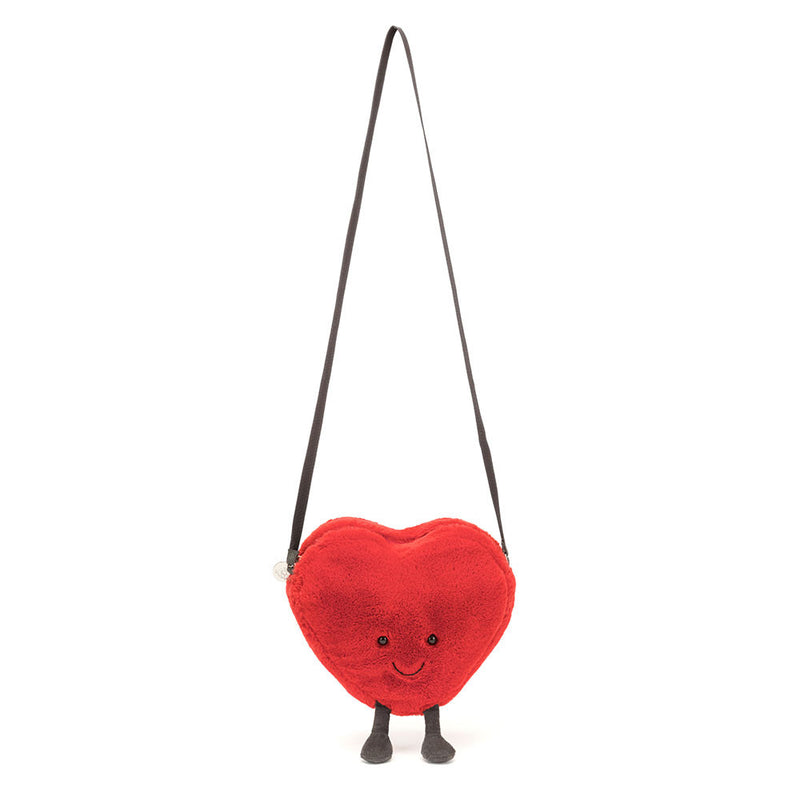 Jellycat® Забавно червено сърчице чантичка