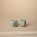 Mushie® Зарове играчка за натискане 2 бр. - Cambridge Blue/Shifting Sand
