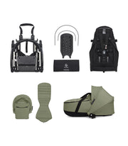 Stokke® YOYO³ Количка + Бебешки кош, Бяло шаси Ginger