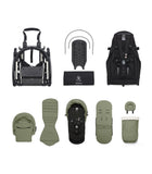 Stokke® YOYO³ Количка + Сгъваем мек кош, Черно шаси - Taupe