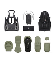 Stokke® YOYO³ Количка + Сгъваем мек кош, Черно шаси - Taupe