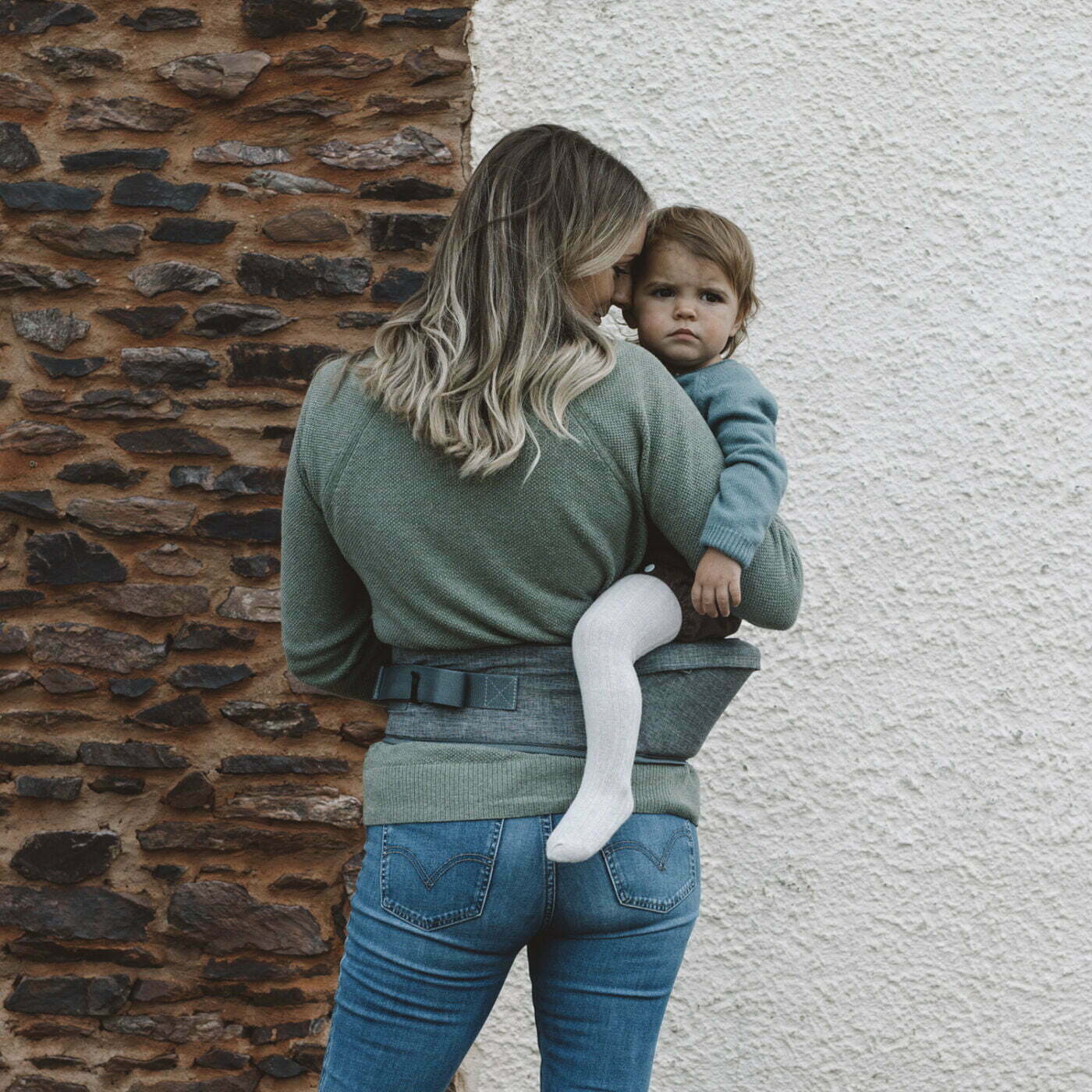 Hippychick® Hipseat™ Колан-Седалка - цвят Denim Grey