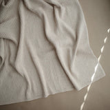 Mushie® Плетено одеяло - Beige Melange