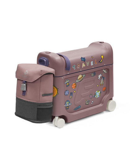 Stokke® JetKids™ BedBox™ Куфар+Легло за самолет + Раничка - цвят Hazy Lilac