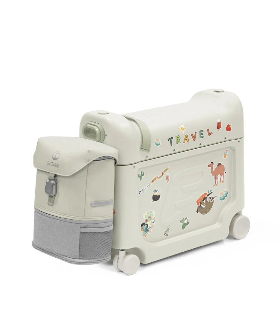 Stokke® JetKids™ BedBox™ Куфар+Легло за самолет + Раничка - цвят Sea Green