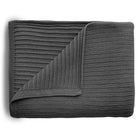 Mushie® Плетено одеяло - Dark Gray Melange