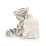 Jellycat® Тигърче Snow с кърпа за гушкане