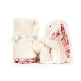 Jellycat® Зайче с кърпа за гушкане - цвят Berry