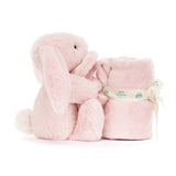 Jellycat® Зайче с кърпа за гушкане - цвят Baby Pink