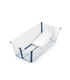 Stokke® Flexi bath Сгъваема ваничка с подложка XL - цвят Transparent Blue