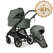 Emmaljunga® Sento Ergo+ PRO Бебешка количка 0+ месеца Urban Green