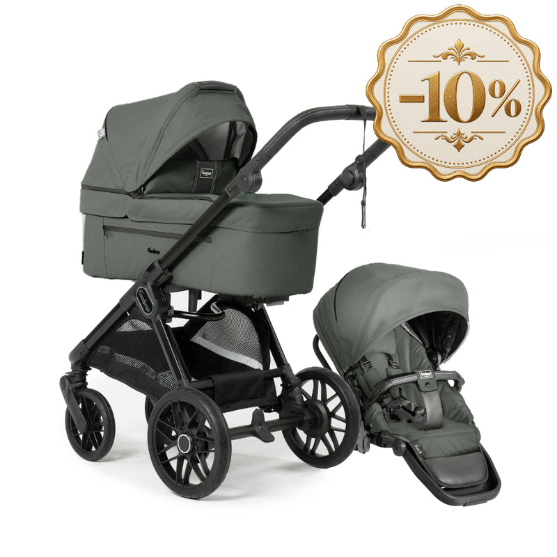 Emmaljunga® Sento Ergo+ Бебешка количка 0+ месеца Urban Green