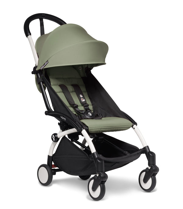 Stokke® YOYO² 6+ Бяло шаси - цвят Olive