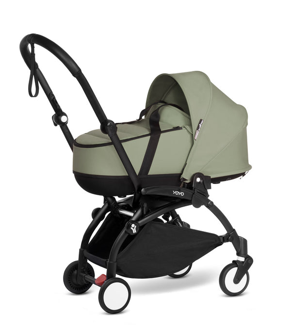 Stokke® YOYO² 6+ и Бебешки кош Черно шаси - цвят Olive