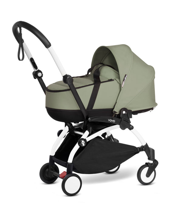 Stokke® YOYO² 6+ и Бебешки кош Бяло шаси - цвят Olive