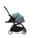 Stokke® YOYO³ 0+ Сгъваем мек кош, Черно шаси - цвят Aqua