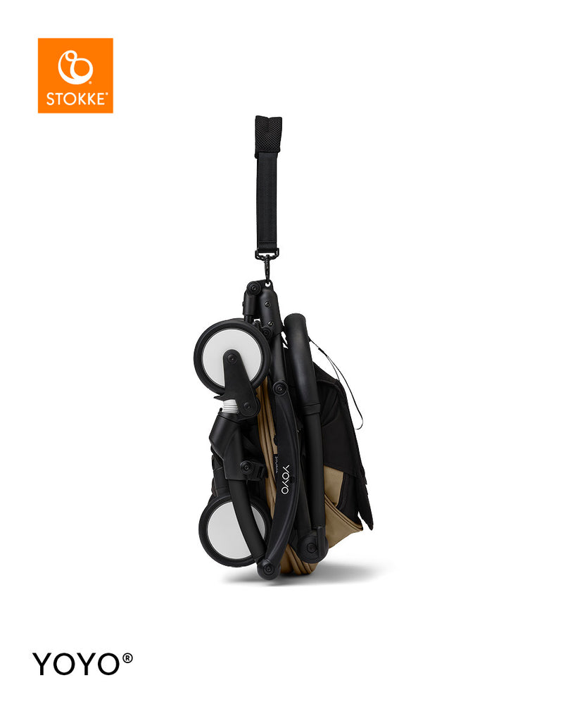 Stokke® YOYO³ Количка от 6 месеца, Черно шаси - Toffee