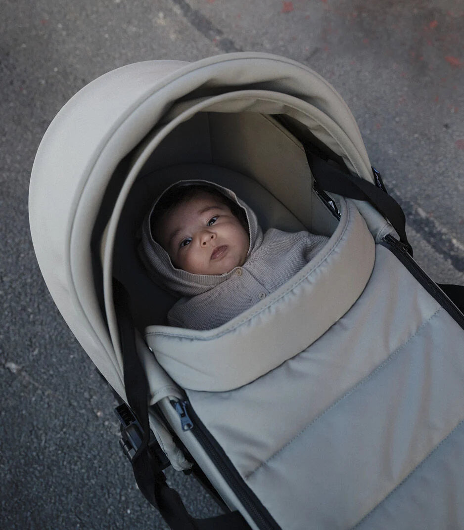Stokke® YOYO³ Количка + Бебешки кош, Бяло шаси Ginger