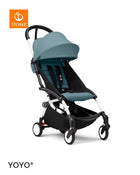 Stokke® YOYO³ Количка от 6 месеца, Бяло шаси -  Aqua