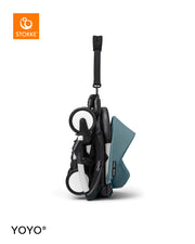 Stokke® YOYO³ Количка от 6 месеца, Бяло шаси -  Aqua