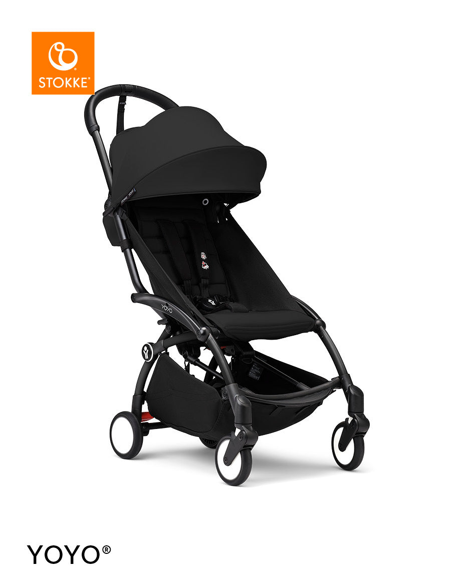 Stokke® YOYO³ Количка от 6 месеца, Черно шаси - Black