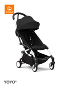 Stokke® YOYO³ Количка от 6 месеца, Бяло шаси - Black
