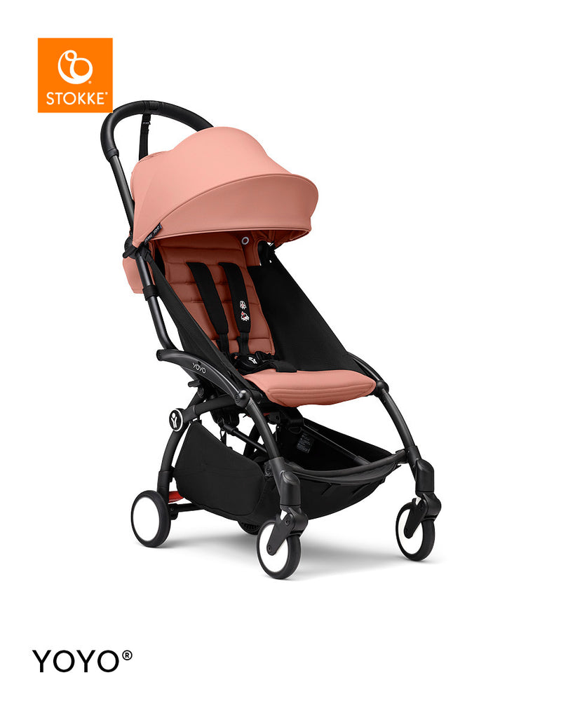 Stokke® YOYO³ Количка от 6 месеца, Черно шаси - Ginger