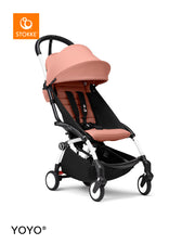 Stokke® YOYO³ Количка от 6 месеца, Бяло шаси - Ginger