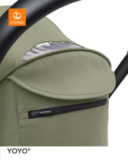 Stokke® YOYO³ Количка от 6 месеца, Черно шаси - Olive