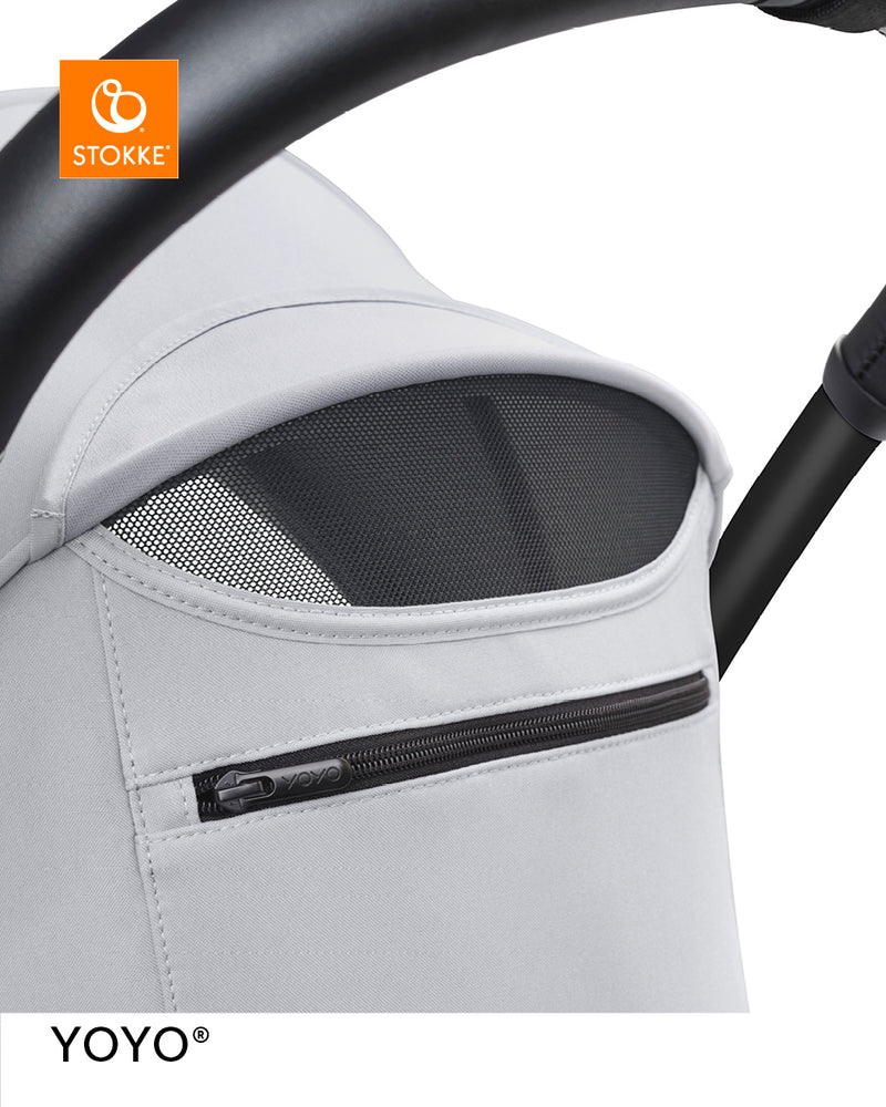 Stokke® YOYO³ Количка от 6 месеца, Черно шаси - Stone