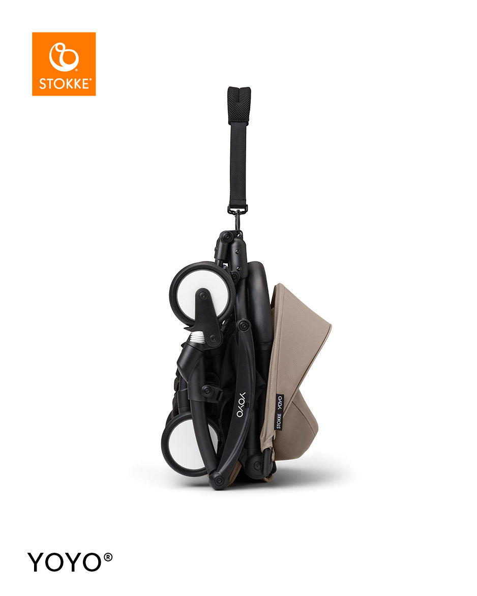 Stokke® YOYO³ Количка от 6 месеца, Черно шаси - Taupe