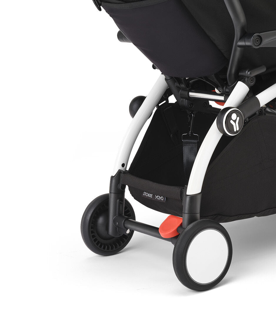 Stokke® YOYO³ Количка + Сгъваем мек кош, Черно шаси - Taupe