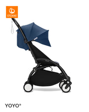 Stokke® YOYO³ Количка от 6 месеца, Черно шаси - Air France Blue