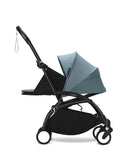 Stokke® YOYO³ 0+ Сгъваем мек кош, Черно шаси - цвят Aqua